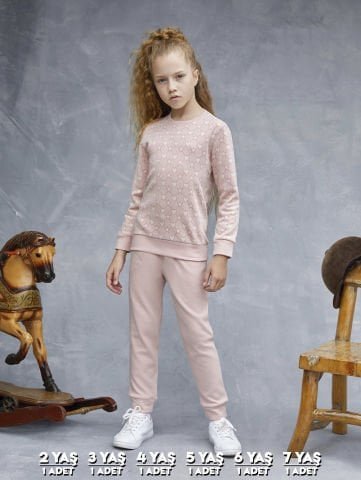 Elsima 3183 Kız Çocuk Uzun Kollu Pijama Takımı 6’lı (2-3-4-5-6-7 Yaş) – Pijama Takımı