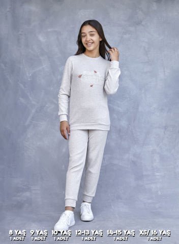 Elsima 3195 Kız Çocuk Uzun Kollu Pijama Takımı 6’lı (8-16YAŞ) – Pijama Takımı