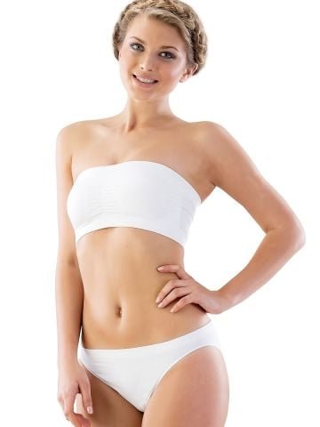 Emay 4022 Dikişsiz Pedli Straplez Büstiyer – Kadın İç Giyim – Büstiyer