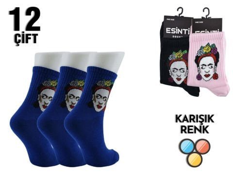 Esinti 11-36 Bayan Çemberli Kolej Çorap 12’li – Kadın İç Giyim – Kadın Çorap