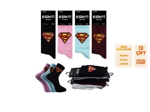 Esinti 114 Bayan Kolej Çorap 12’li – Kadın İç Giyim – Kadın Çorap