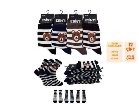 Esinti 127 Bayan Kolej Çorap 12’li – Kadın İç Giyim – Kadın Çorap