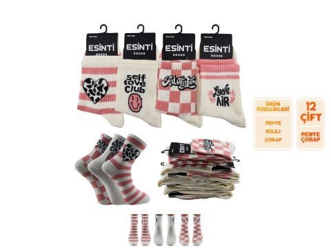 Esinti 131 Bayan Kolej Çorap 12’li – Kadın İç Giyim – Kadın Çorap