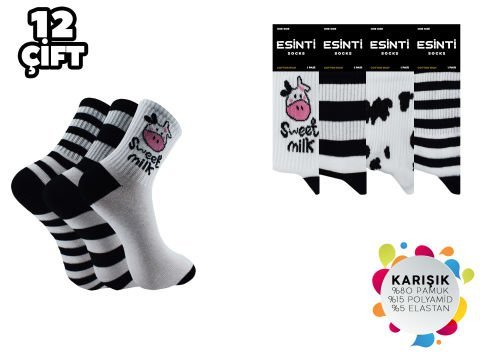 Esinti 83 Bayan Kolej Çorap 12’li – Kadın İç Giyim – Kadın Çorap