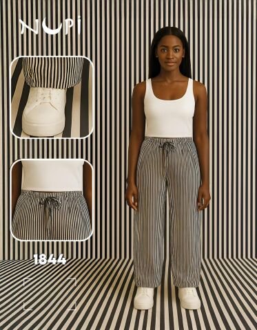 NUPİ 1844 (S-M-L-XL) Bayan Su Yolu Tek Alt 4’lü – Pijama Takımı