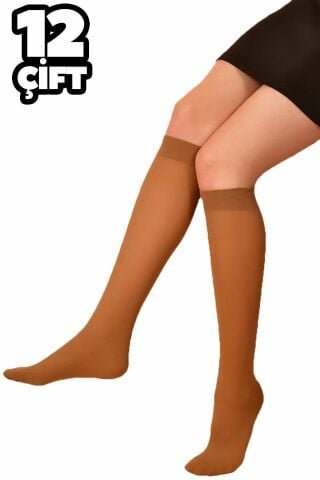 Özge Opak Bayan Dizaltı Tül Çorap 12’li – Kadın İç Giyim – Kadın Çorap