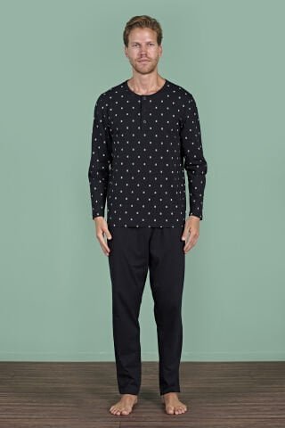 Pijadore 1929 (M-L-XL-XXL) Uzun Kollu Erkek Pijama Takım 4’lü – Pijama Takımı