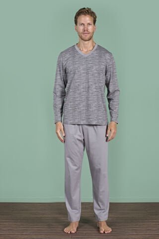 Pijadore 1932 (2XL-3XL-4XL-5XL) Battal Beden Uzun Kollu Erkek Pijama Takım 4’lü – Pijama Takımı