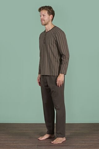 Pijadore 1949 (M-L-XL-XXL) Uzun Kollu Erkek Pijama Takım 4’lü – Pijama Takımı