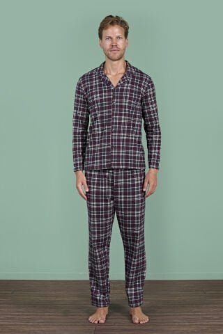 Pijadore 1954 (M-L-XL-XXL) Uzun Kollu Erkek Pijama Takım 4’lü – Pijama Takımı