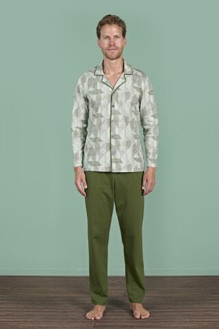 Pijadore 1956 (M-L-XL-XXL) Uzun Kollu Erkek Pijama Takım 4’lü – Pijama Takımı