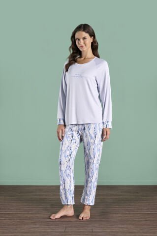 Pijadore 1984 (M-L-XL-XXL) Uzun Kollu Bayan Pijama Takım 4’lü – Pijama Takımı