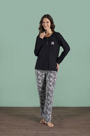 Pijadore 1998 (2XL-3XL-4XL-5XL) Battal Beden Uzun Kollu Bayan Pijama Takım 4’lü – Pijama Takımı