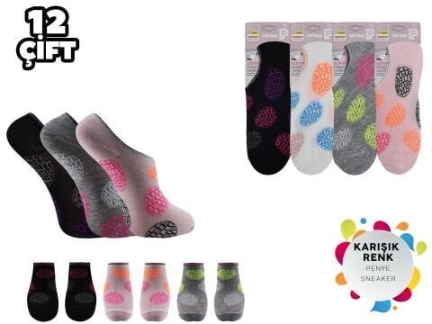 XGRİ POLO 23-14 3’lü Bayan Penye Sneakers 12’li – Kadın İç Giyim – Kadın Çorap