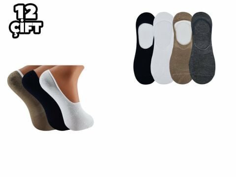 Staray 0623 Dikişsiz Silikonlu Bayan Bambu Babet 12’li – Kadın İç Giyim – Kadın Çorap