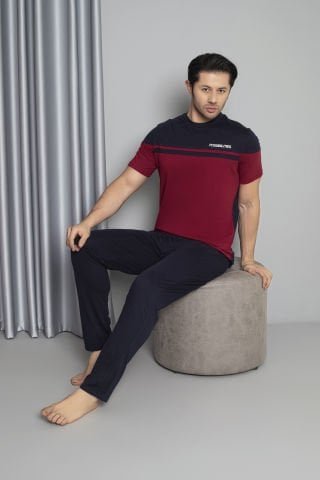 Tekten 5610 Erkek Kısa Kollu Pijama Takım 4’lü – Pijama Takımı