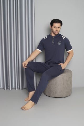 Tekten 5620 Erkek Kısa Kollu Pijama Takım 4’lü – Pijama Takımı